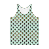 Polka Bees Unisex Tank Top by Robert Bowen